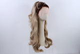 Pre-styled Rooted Ashy Blonde Swirl Wig
