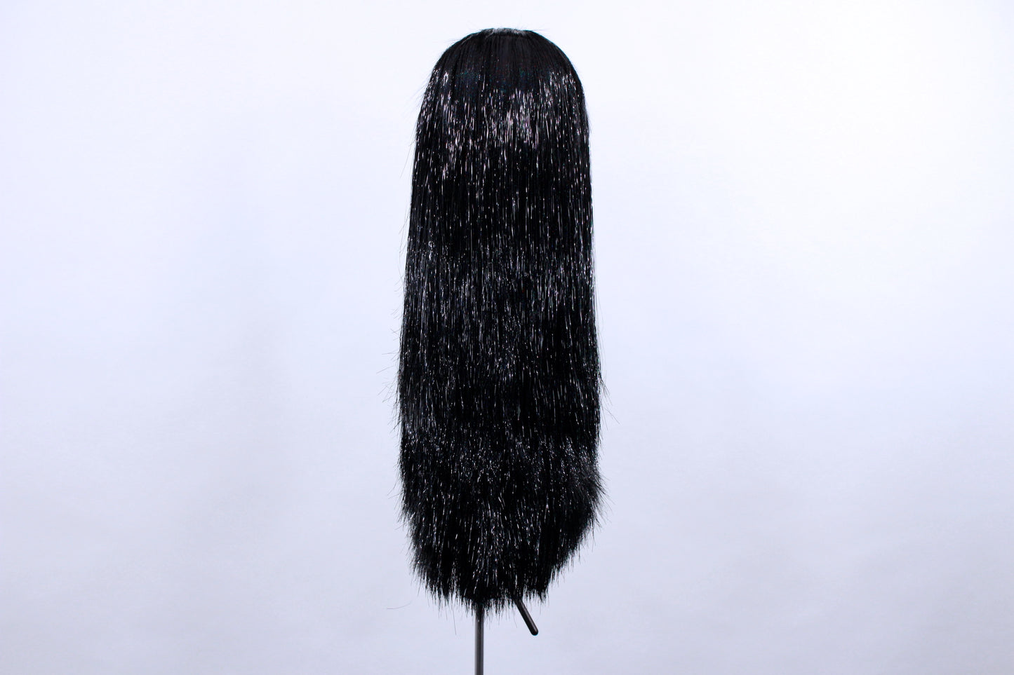 Black Sparkle Tinsel Wig