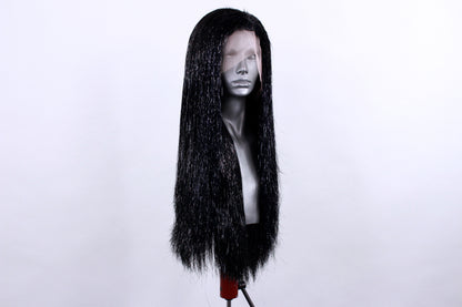 Black Sparkle Tinsel Wig