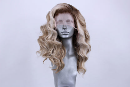 Amber- Rooted Ashy Blonde Swirl