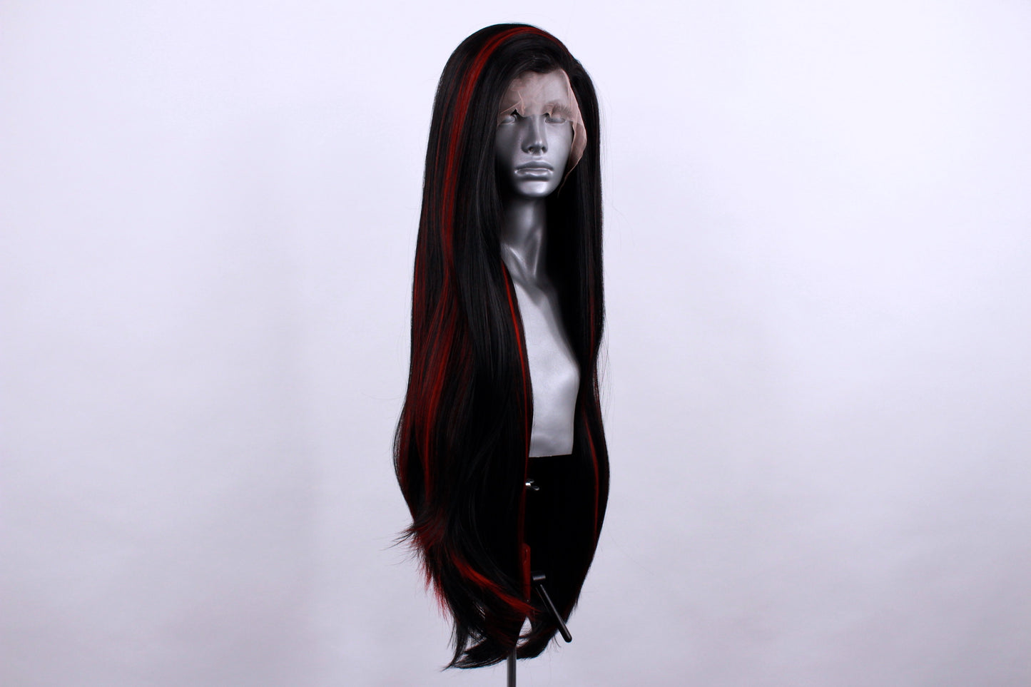 Amy- Red Highlighted Black