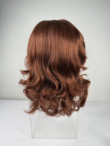 Pre-Styled Rich Brown Wig