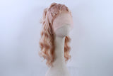 Pre-Styled Frosted Peach Sparkle Wig