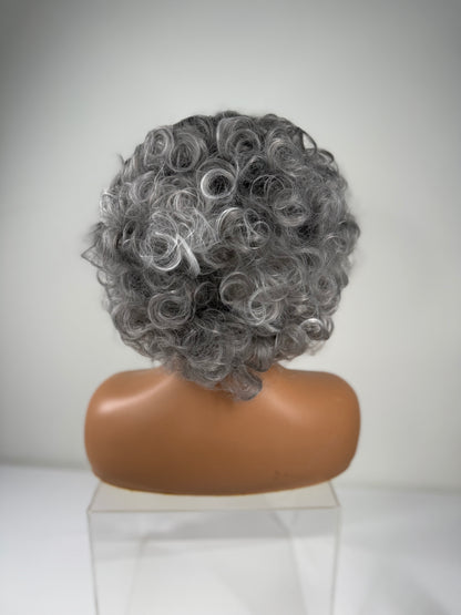 Pre-Styled Silver Fox Wig