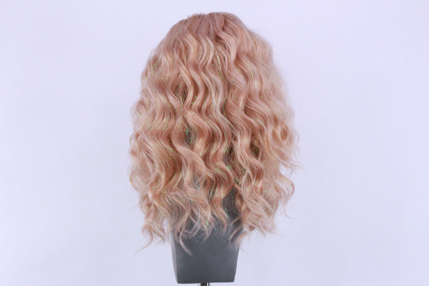 Amber- Frosted Peach Sparkle
