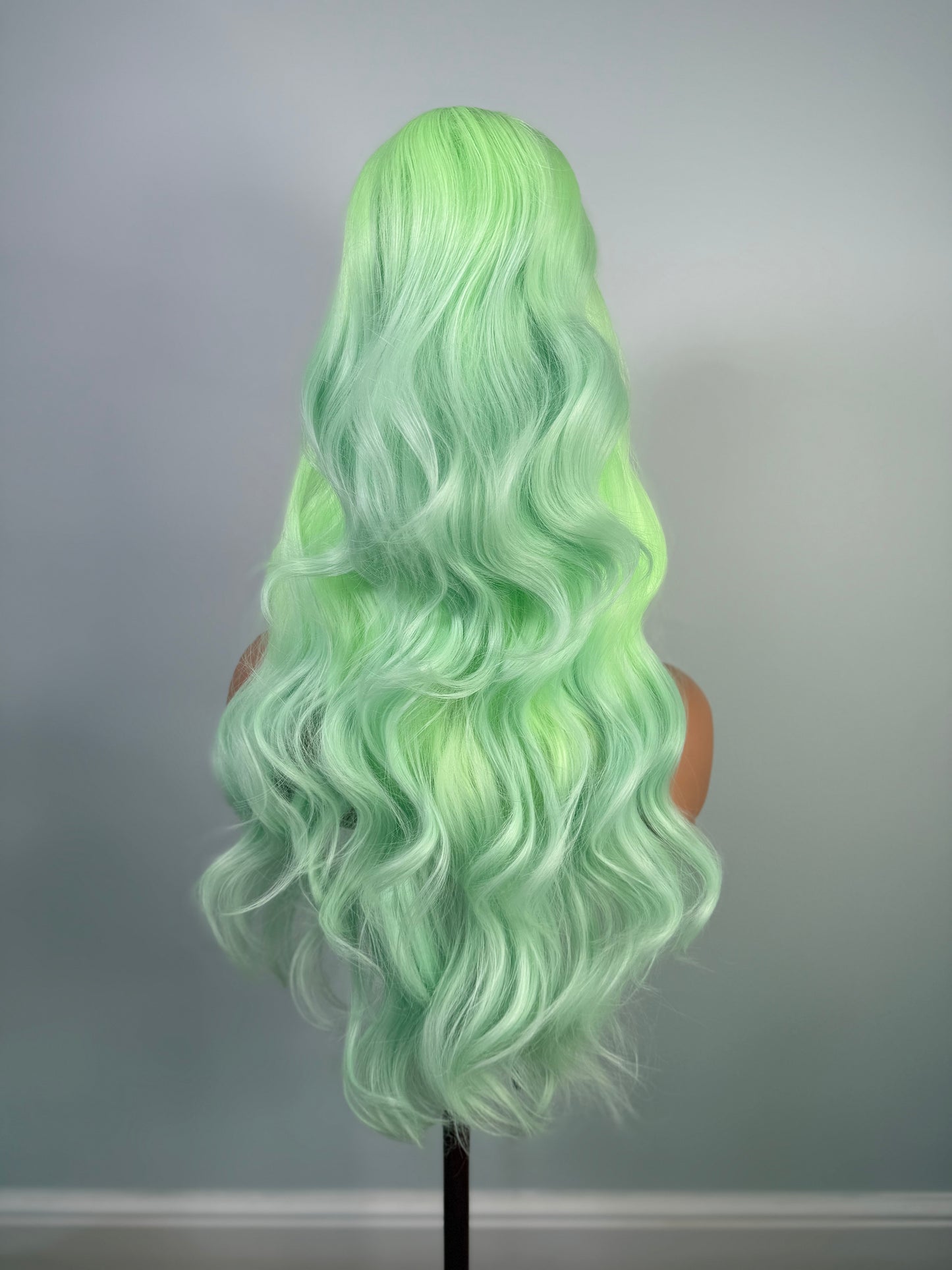 Pre-Styled Glow In The Dark Green Wig