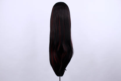 Amy- Red Highlighted Black