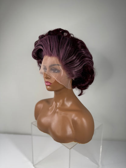 Pre-Styled Poison Purple Wig