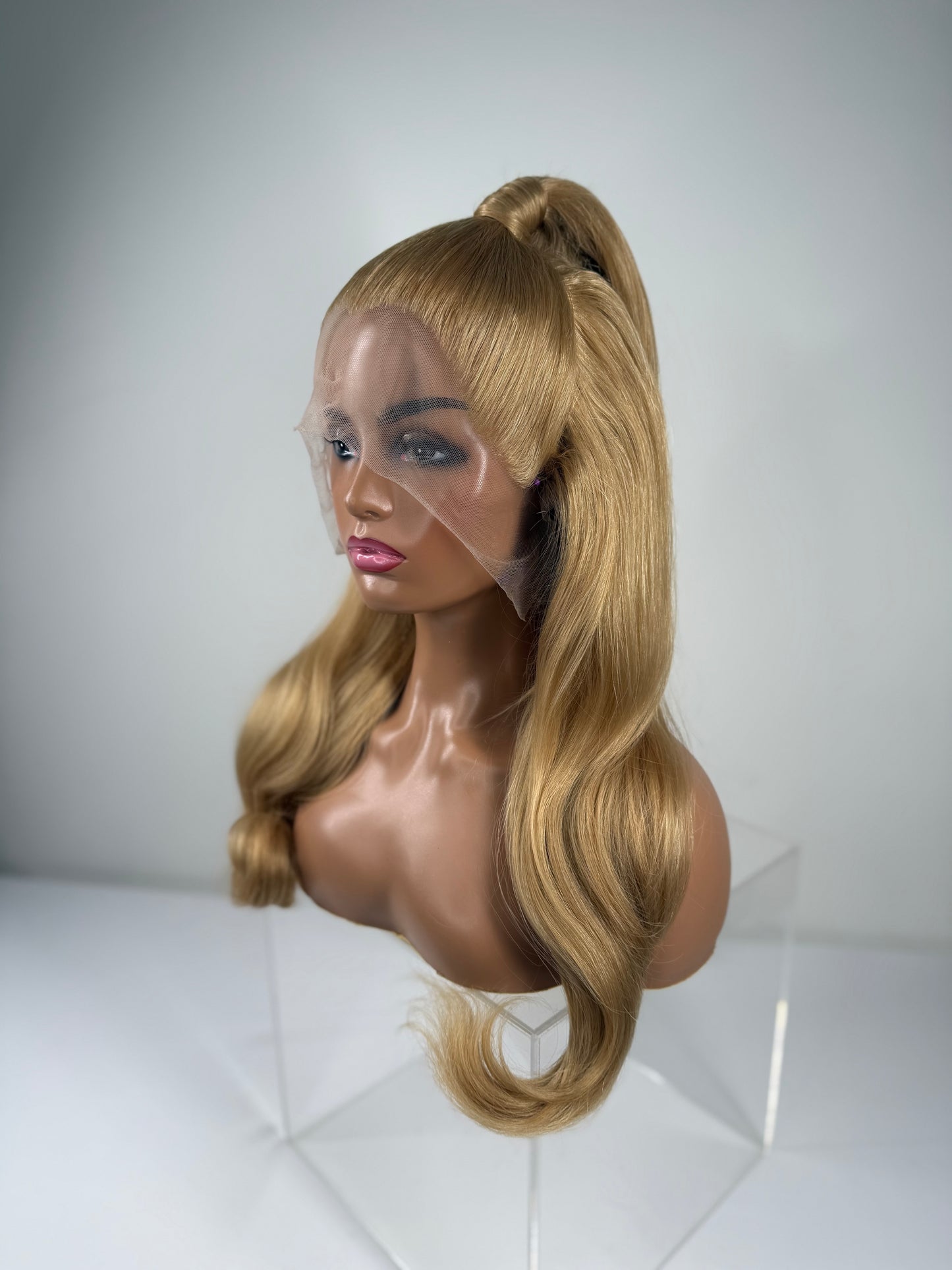 Pre-Styled Golden Blonde wig