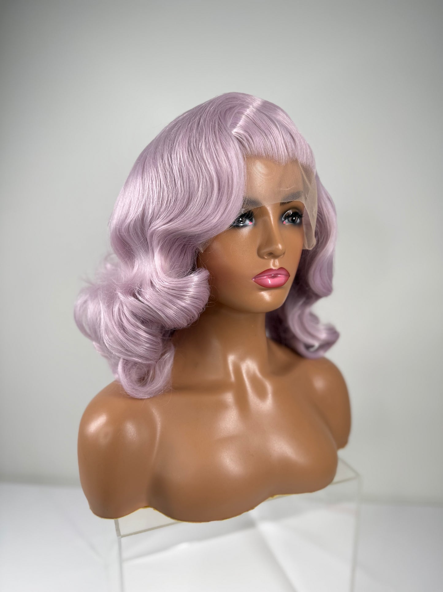 Pre-Styled Lavender Ice Wig