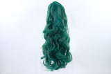 Pre-styled Forest Green Wig