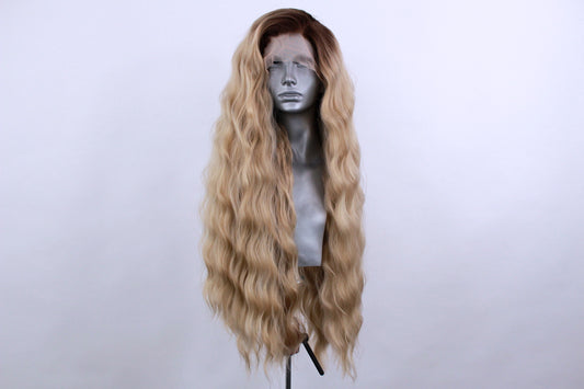 Venus- Rooted Champagne Blonde