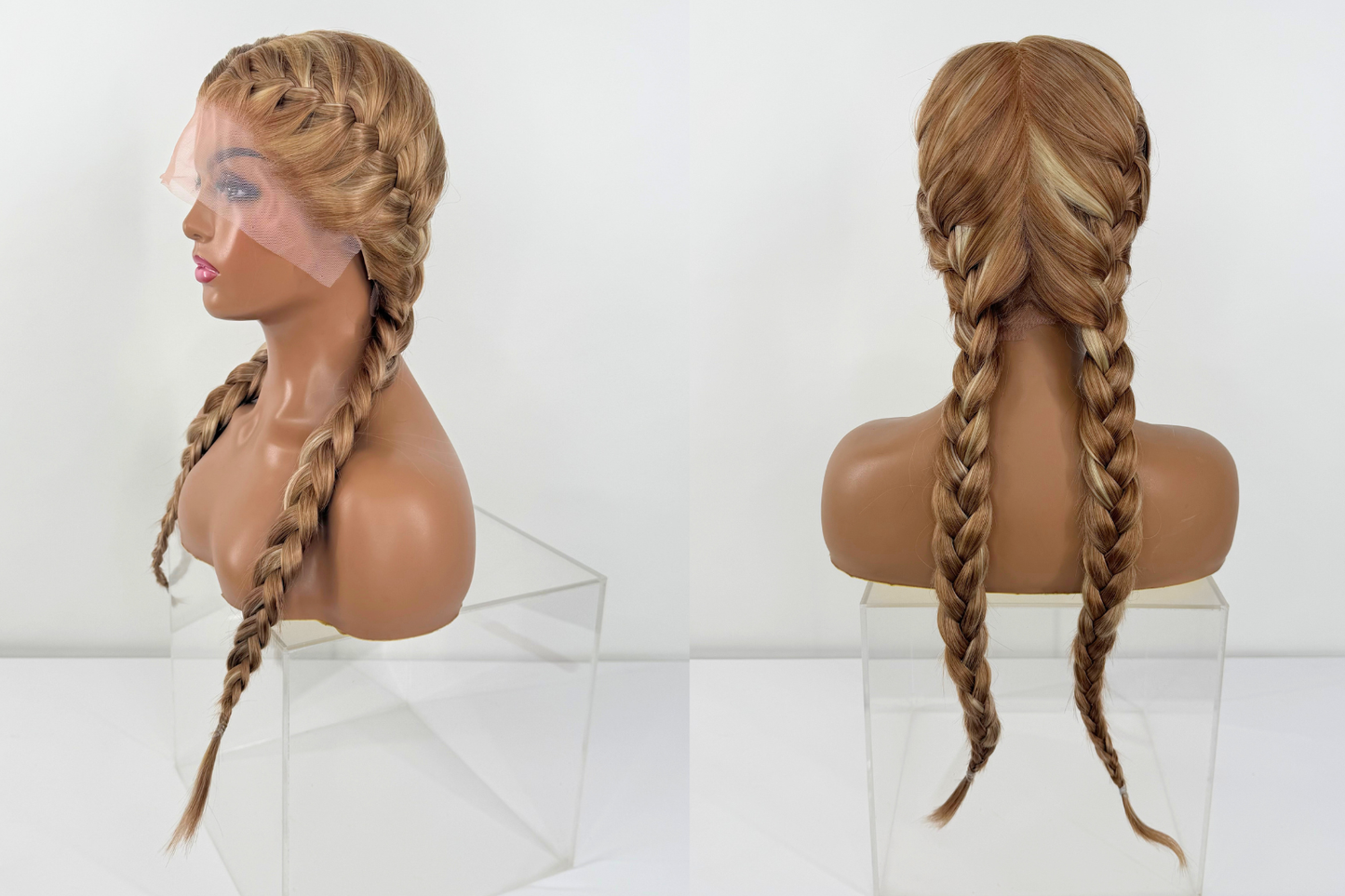 Braided Lacefront Wig- Dirty Blonde