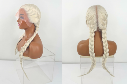 Braided Lacefront Wig- Platinum Ice