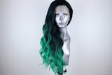 Daisy- Rooted Mermaid Green Ombre