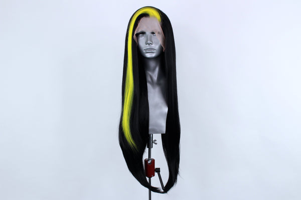 Amy- Yellow Streaked Black
