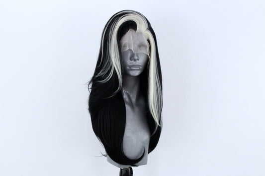 Lily- Platinum Streaked Black