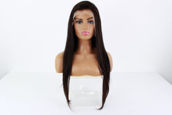 22” Natural Brown Human Hair Wig