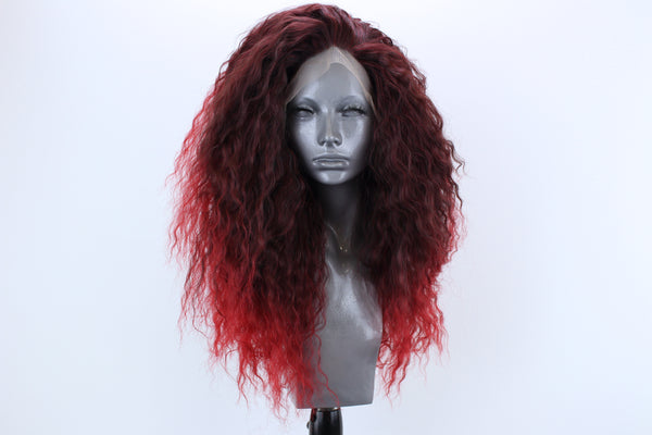Evie- Bright Red Ombre