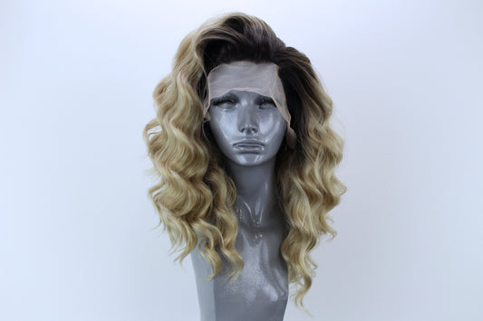 Amber- Rooted Champagne Blonde