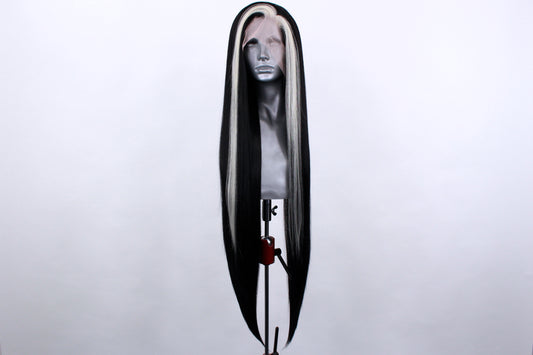 Amelia- Platinum Streaked Black