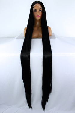 65” 1B Lacefront Wig