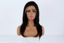 14” Natural Brown Human Hair Wig