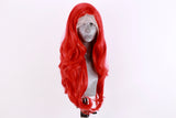 Limited Edition Rainbow Red Tinsel Wig