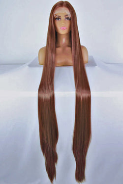 65” Burgundy Brown Lacefront Wig